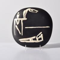 Pablo Picasso Plongeurs Plate, Madoura (A.R. 378) - Sold for $3,840 on 03-04-2023 (Lot 215).jpg